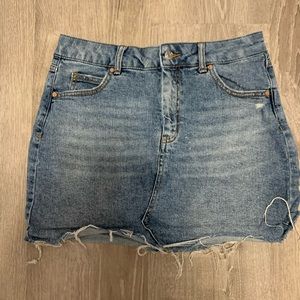 Target Wild Fable Denim Fringe Skirt